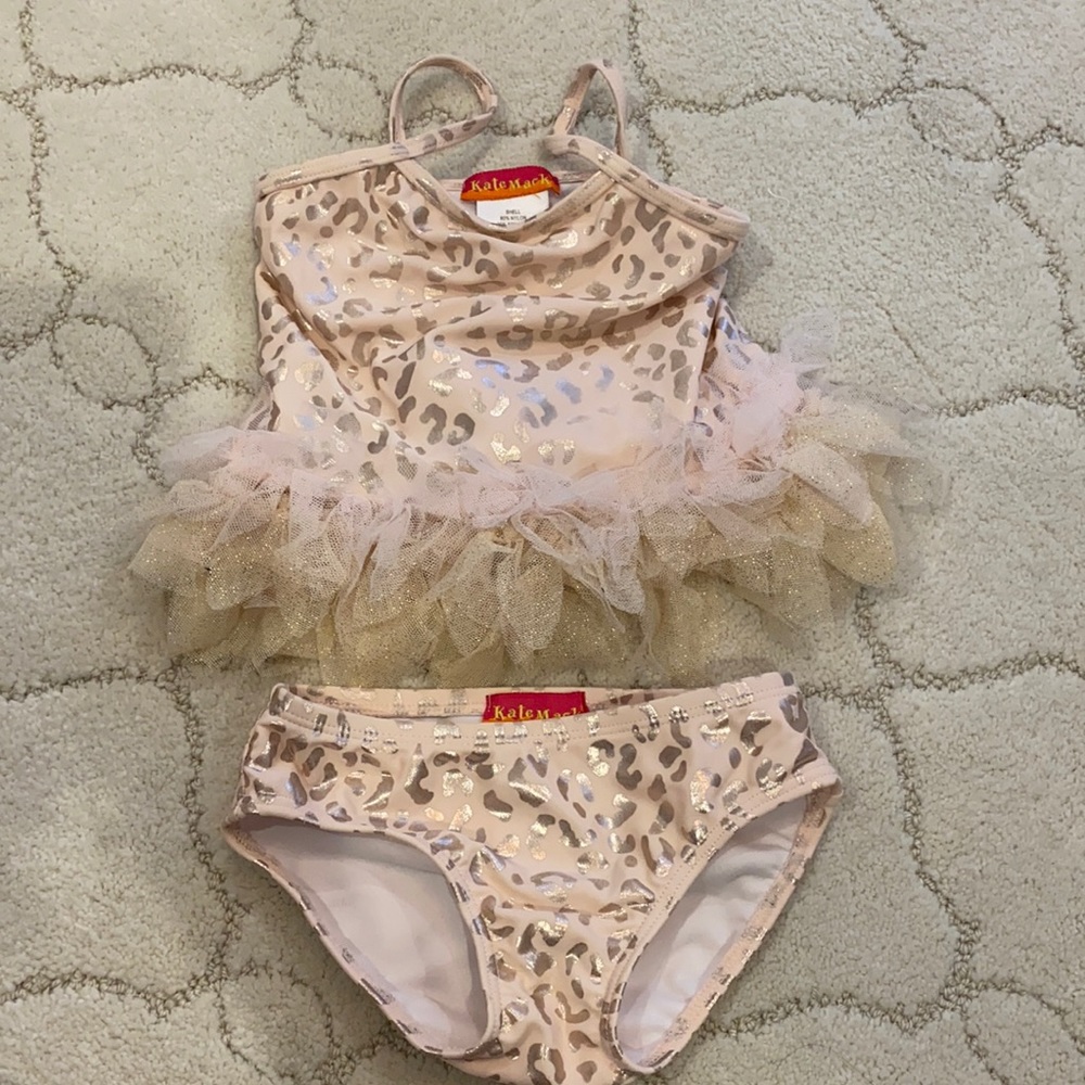 Kate Mack metallic leopard swim suit